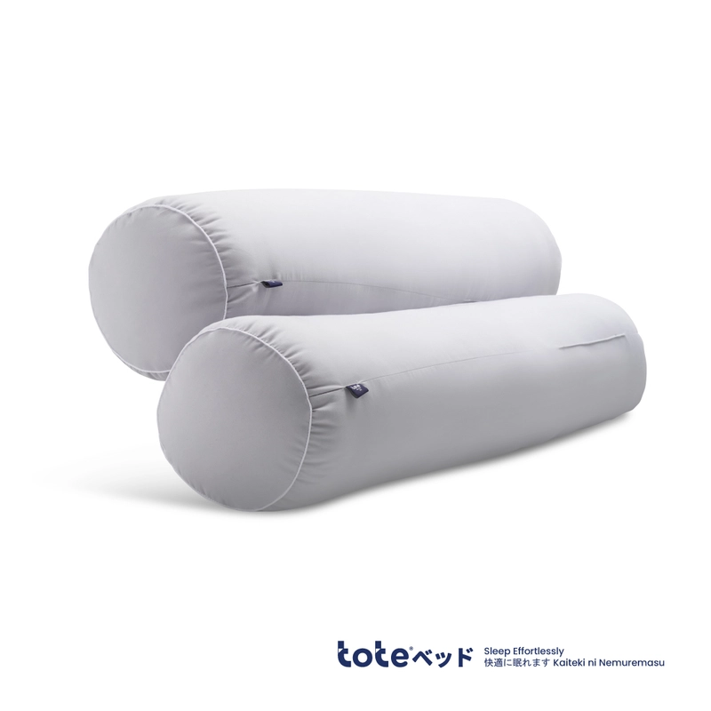 Product image Tote Bed - Tote Kumo Plush Bolster - Guling Tidur Hotel Premium Empuk 100 x 22 Abu