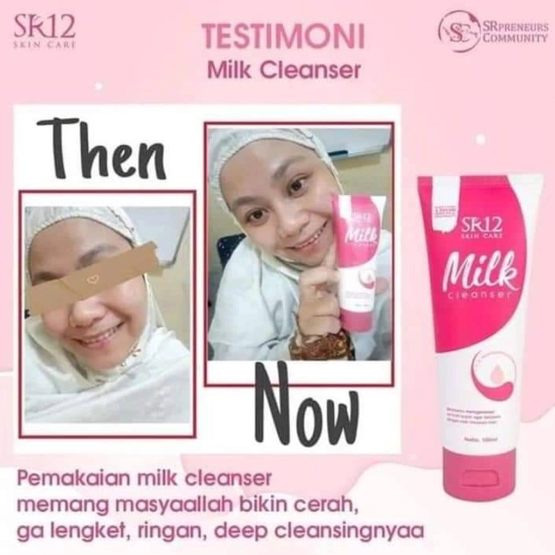 Product image SR12 Milk Cleanser Membersihkan Makeup Dan Kotoran Di Wajah 100 ml Milk Cleanser