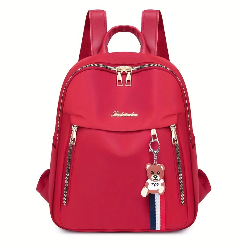 Product image CBL - Tas Ransel Backpack Wanita RCony Waterproof Bahan Nilon Cocoly Backpack Untuk Formal Atau Informal S Medium Merah