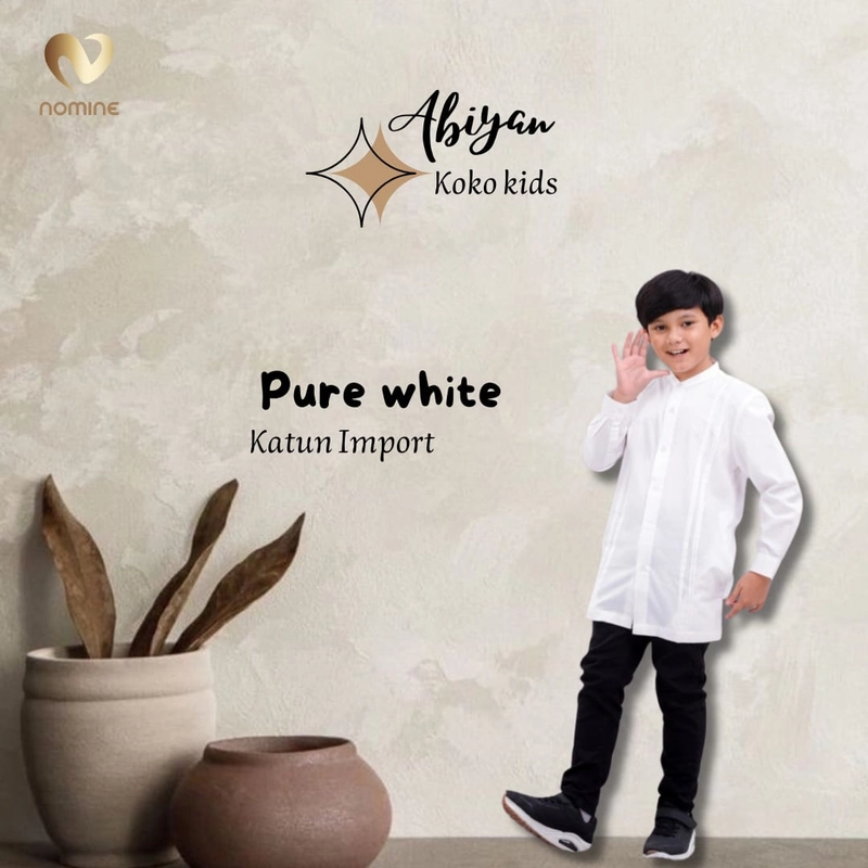 Product image Nomine - Nomine - Koko Abiyan Lengan Panjang S PURE WHITE