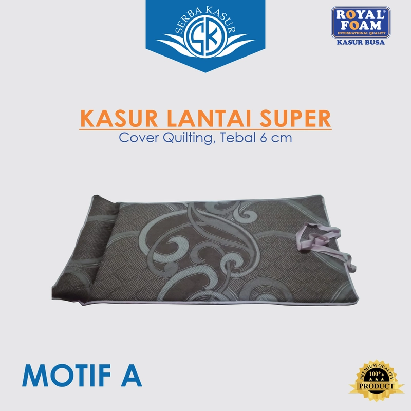 Product image SERBA KASUR - Kasur Lipat Lantai Super Quilting Tebal 6cm 180x80 Motif A