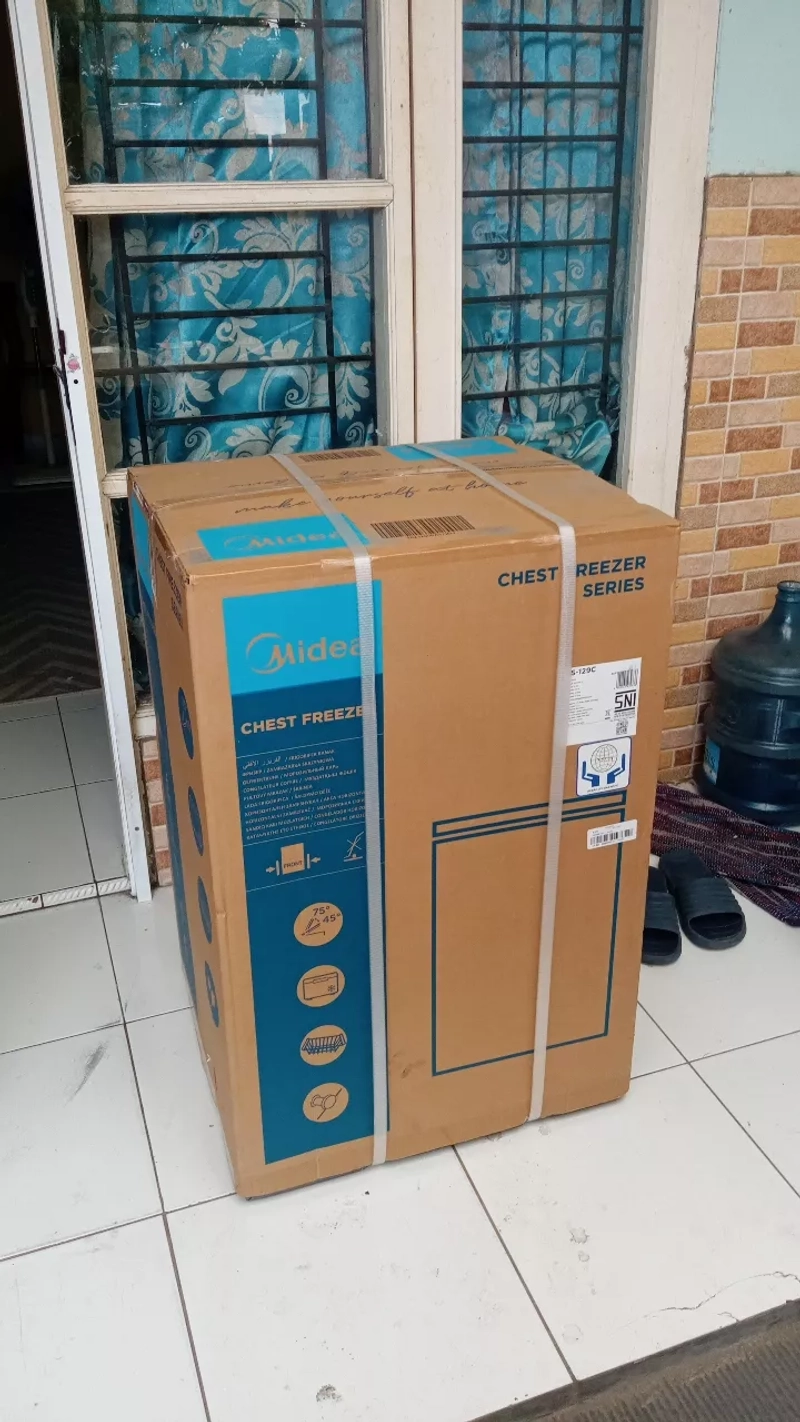 Product image Rizki Electronics - CHEST FREEZER BOX MIDEA HS 129C 100 LTR 100 liter putih