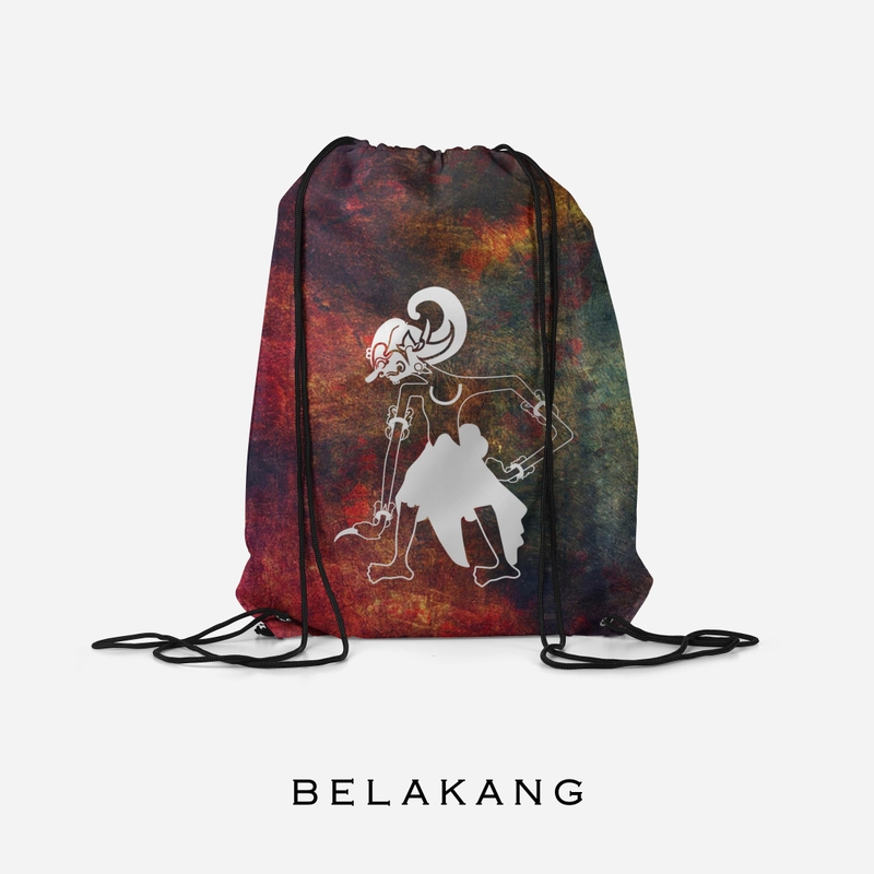 Product image Dewani - Stringbag Full Print ST-WYG-02 Tas Serut Seri Wayang 34x45 merah