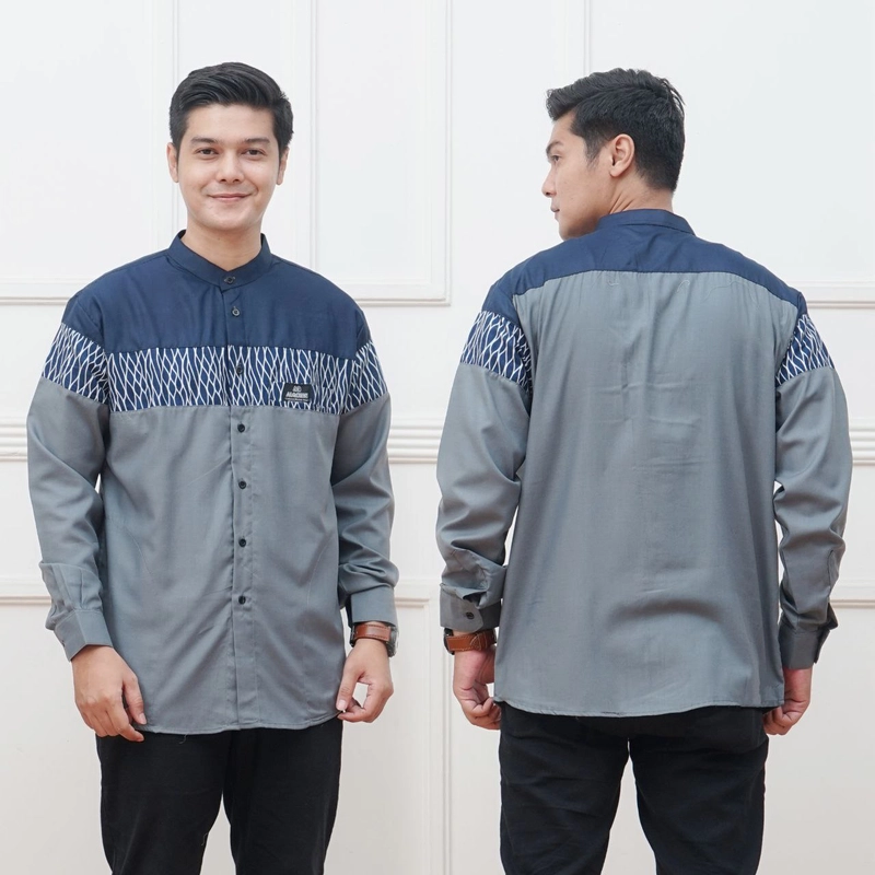 Product image Kois Batik - Baju muslim pria dewasa terbaru motif sandiko xl sandiko navy