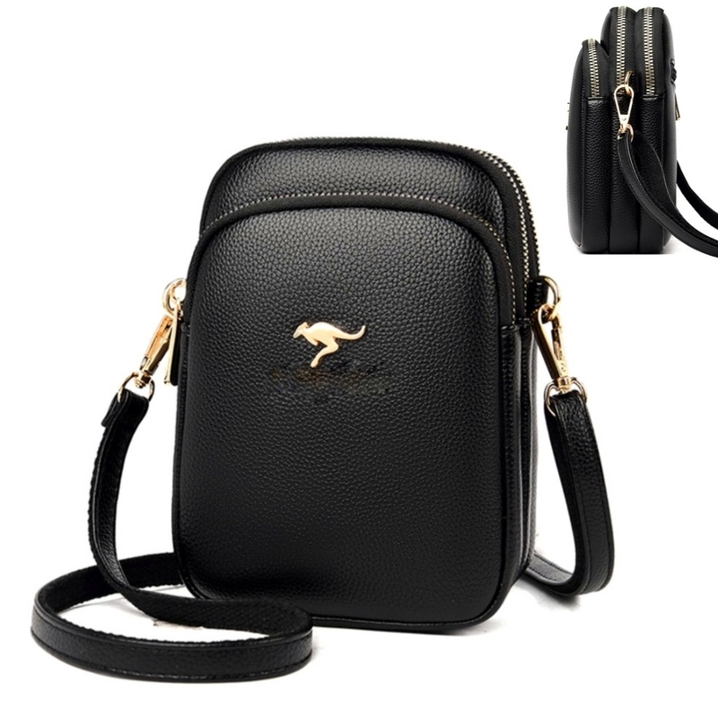 Product image HANY SLING BAG - Tas Mini Selempang Wanita Hany Bahan Semikulit (Sintesis) Banyak Saku Banyak Warna Small Hitam