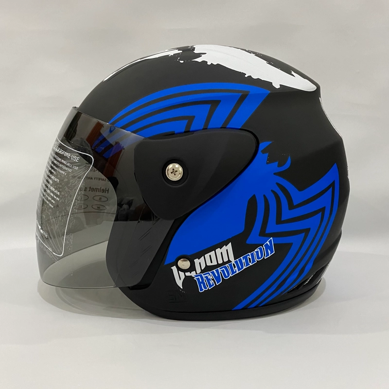 Product image Helm Nuvo Venom Biru Doff - Helm SNI - Helm Dewasa L Nuvo Venom Biru Doff