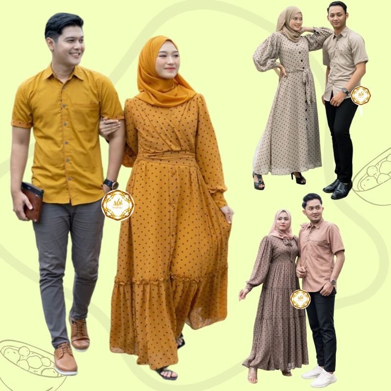 Product image Batik Couple Belinda Spesial Premium dan Original Hem Saja Size M Warna Mustard