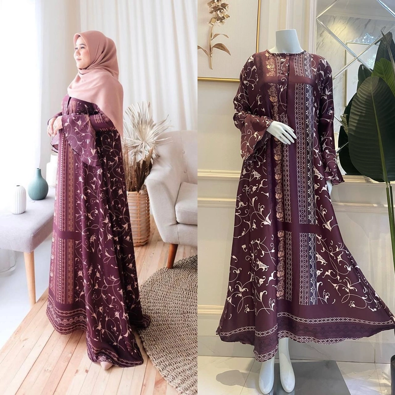 Product image Khisna collection - Gamis dewasa Chanel silk Allsize A