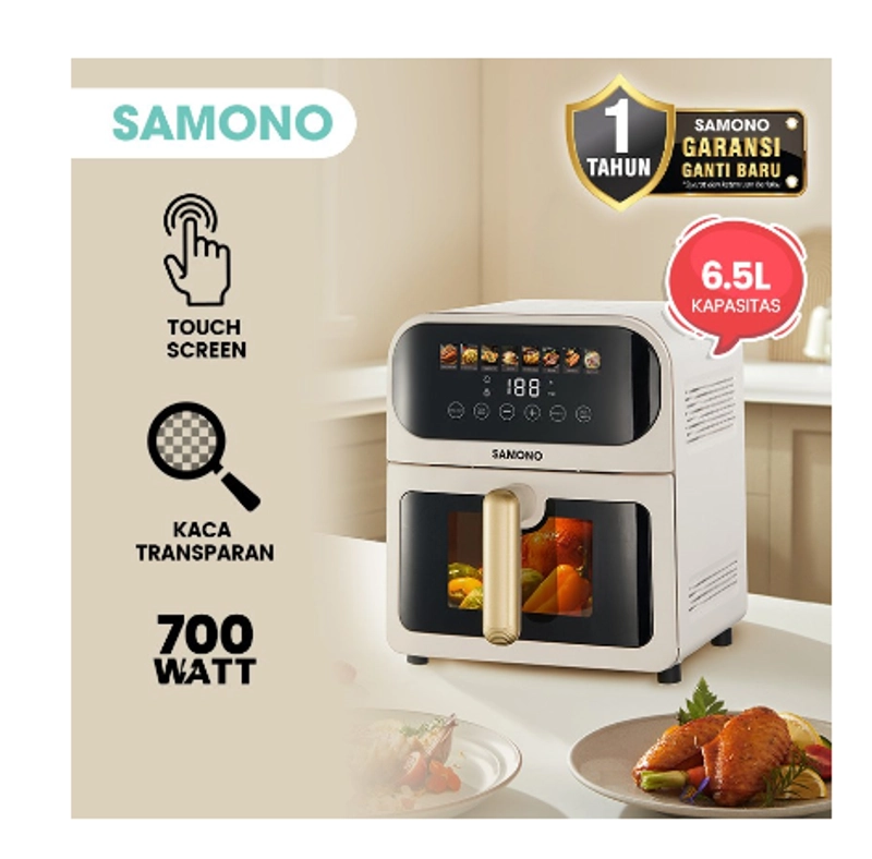 Product image UTAMAMEGA - Air Fryer Samono SW-AFW65 Digital Touchscreen Transparan Low Watt Type SW-AFW65