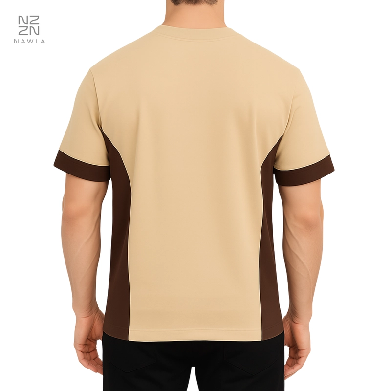 Product image NAWLA - Kaos Twotone Tee Lengan Pendek S Chocolate & Coffee