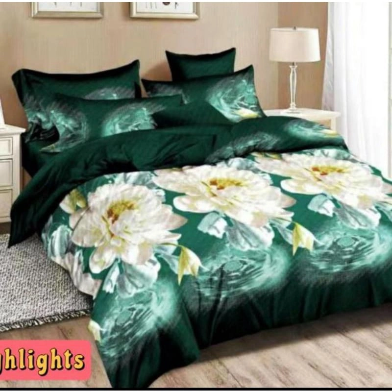 Product image SPREI MOTIF BUNGA HIGHLIHTS TERLARIS TERMURAH BERKWALITAS 160x200 MOTIF BUNGA HIGHLIHTS
