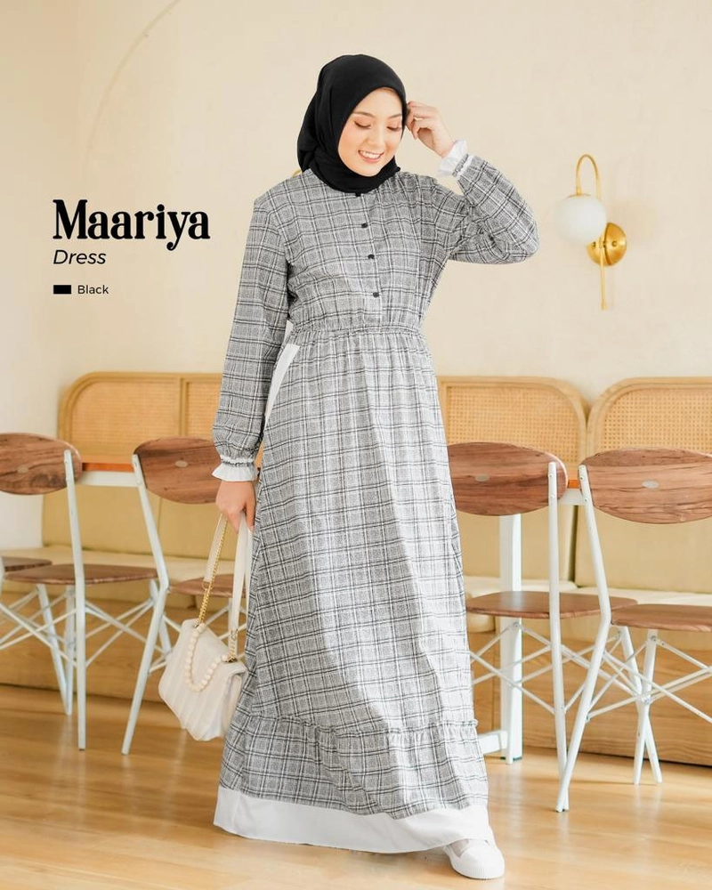Product image Mouza Indonesia - Gamisa wanita terbaru Maariya by Mouza S Black
