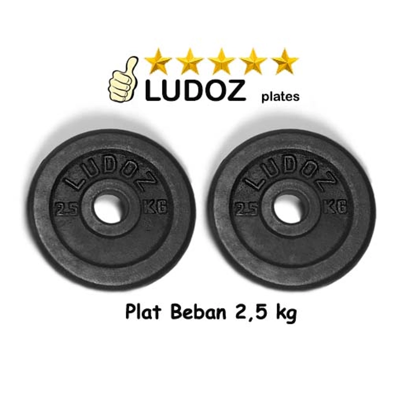 Product image LUDOZ Store - Dumbbell Set dumbell KZ 15kg stick KETTLER grip karet barbel stik paket barbell dambel VARIAN ALTERNATIVE-1
