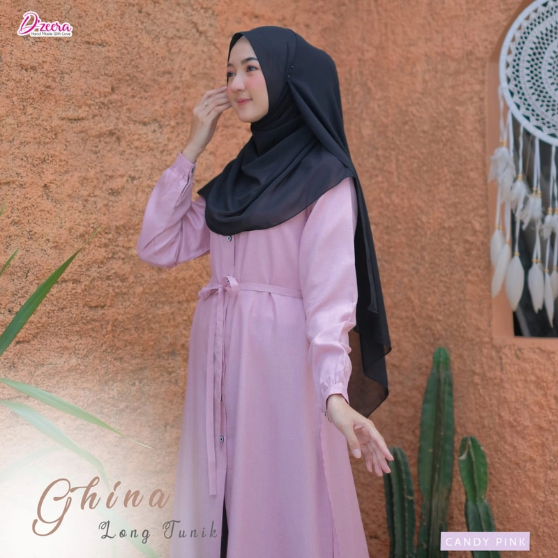 Product image Dzeera - GHINA LONG TUNIK XL Candy Pink