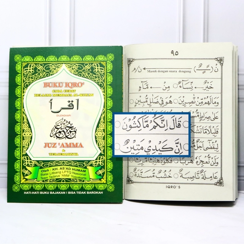 Product image Gema Risalah - Iqro Dan Juz Amma Besar Ukuran 15 x 21 cm A5 Hijau