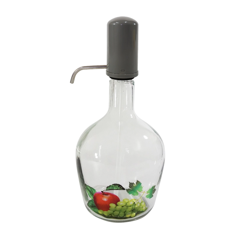 Product image Asta Dispenser Air Minum Kaca Infused Water Jug Hand Pump 3900 ml Warna Grey