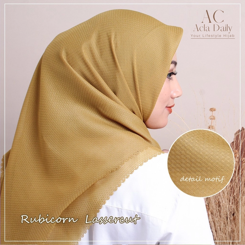 Product image Acla Daily - Jilbab Segiempat Rubicorn Lassercut Series All size Rb Coksu