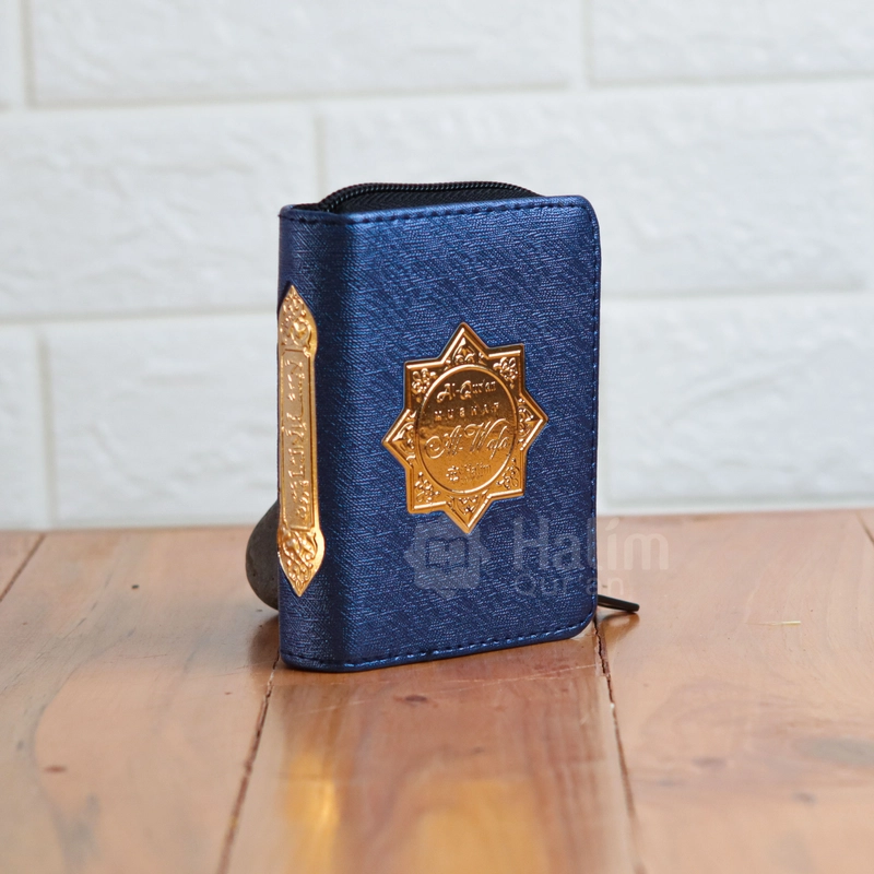 Product image Halim Quran - MUSHAF AL QURAN AL WAFA A7 TSUMUN RESLETING #NEWCOVER Hitam QURAN + NAMA