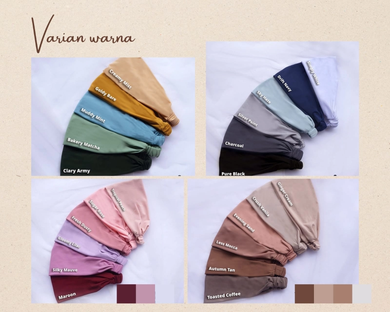 Product image Barakallah official store - Raiqa Bandana Premium - Ciput Bandana - Inner Bandana all size Sugar rose