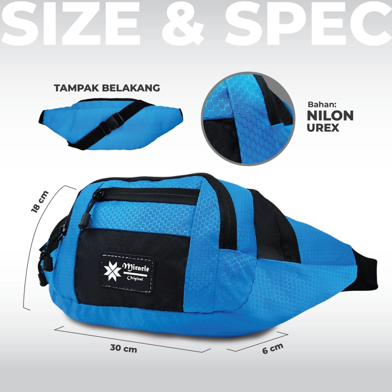 Product image Thobach official - THOBACH Waistbag TARANTO ALL SIZE Blue