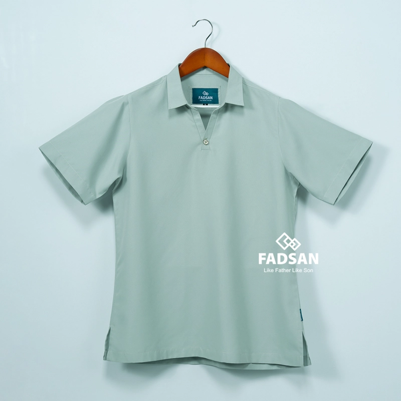 Product image FADSAN - Kemeja Couple Ayah Anak Lengan Pendek Formal Casual Warna Fresh Mint - Palta Series SIZE ANAK XS FRESH MINT