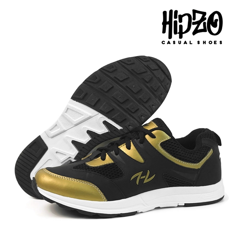 Product image Hipzo - HIPZO Sepatu Sneakers M060 Kets Untuk Pria Dewasa Gaya Casual 41 Hitam Gold