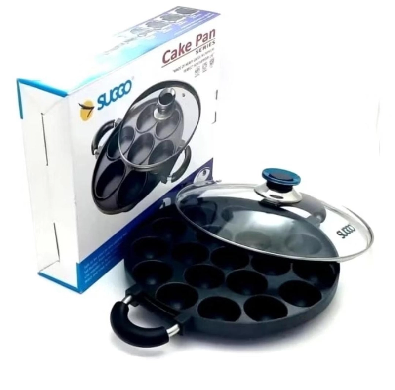 Product image Rizki Electronics - Cetakan Kue Takoyaki Suggo 12 lubang PLUS TUTUP KACA