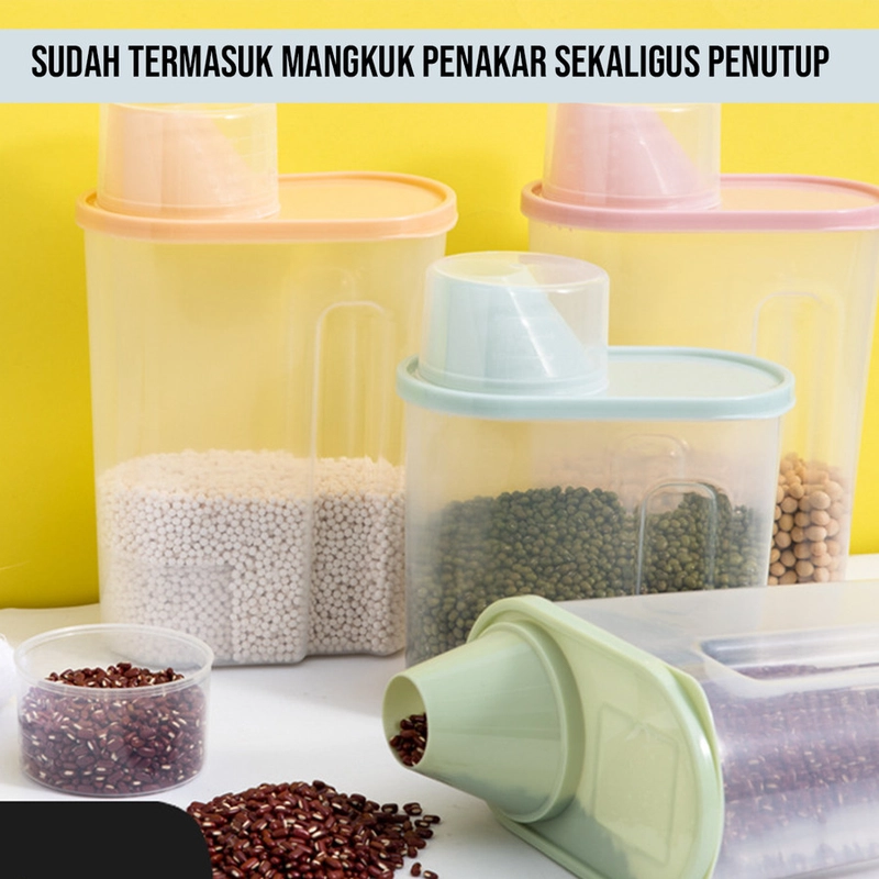 Product image [PO] Orderpedia Kichen - Storage Jar Penyimpanan Makanan Bubuk Dengan Tutup Small Random