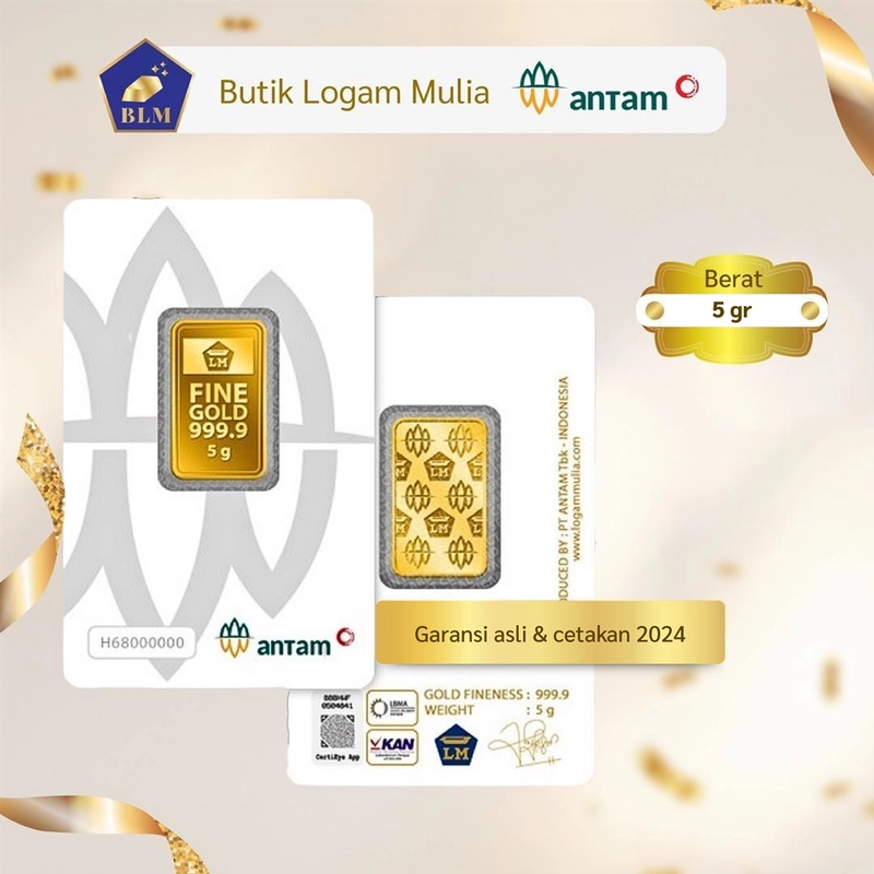 Product image Emas ANTAM Logam Mulia - 5 gr 2023