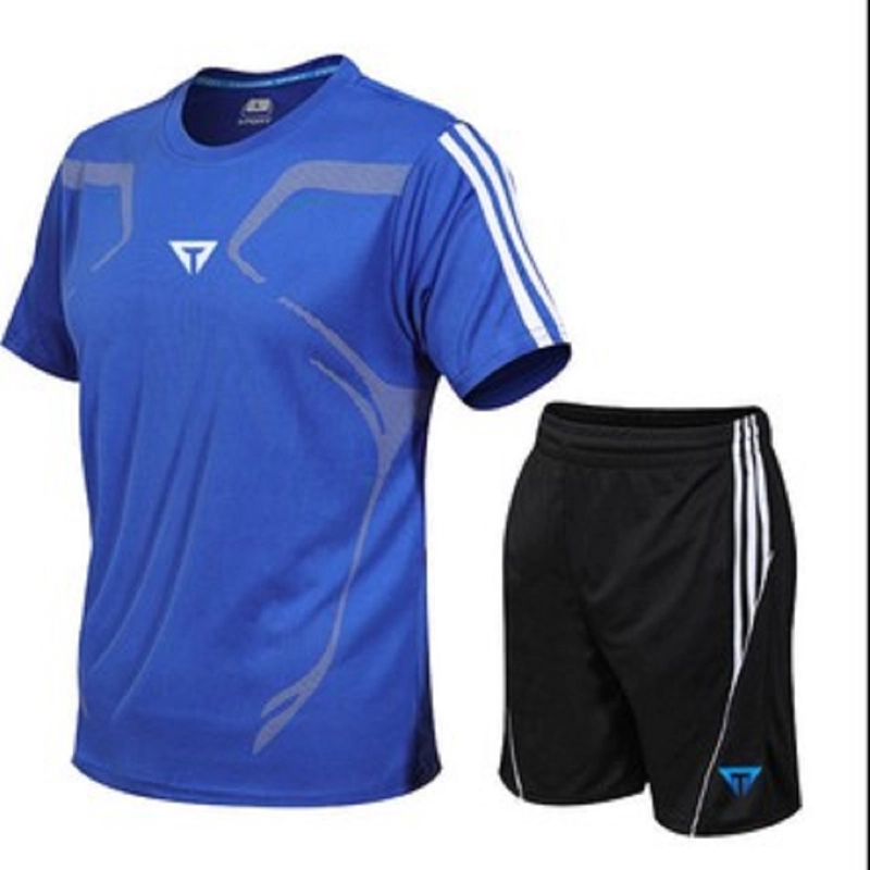 Product image Girik - Baju Olahraga 1 Set Sports T Shirt & Shorts M Blue & Black