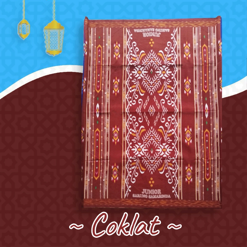 Product image Jembar - Sarung Samarinda Anak 10-15 Tahun Motif Eirqi Anak 10-15 Th Coklat