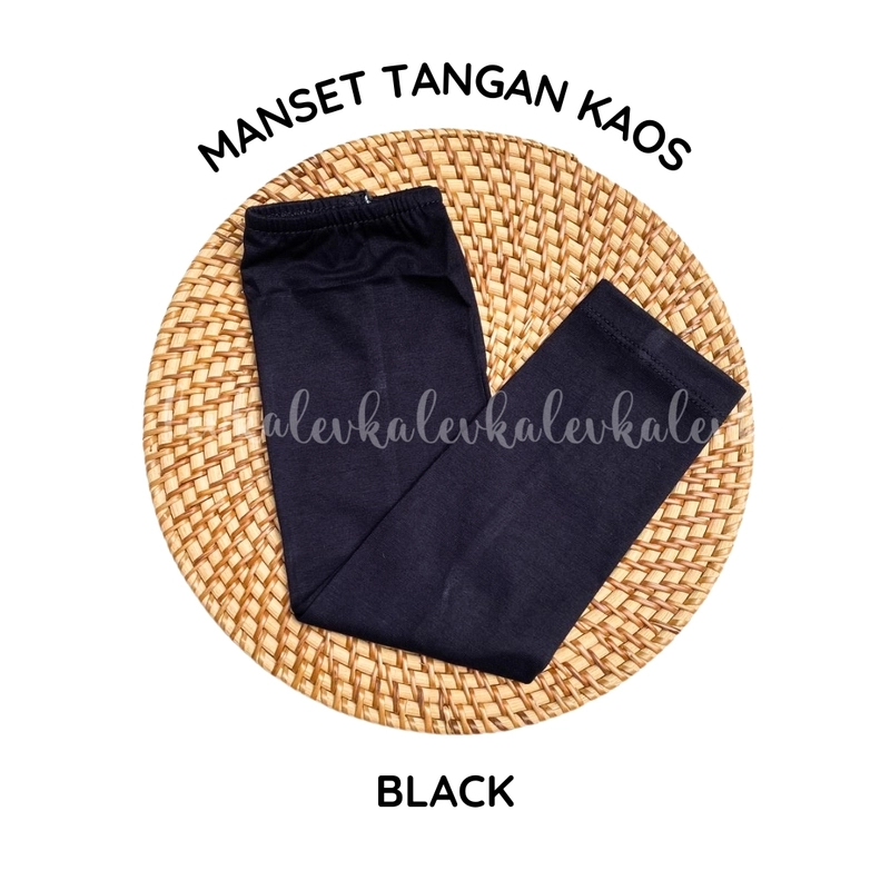 Product image LEIKAHIJAB - MANSET TANGAN MUSLIMAH BAHAN KAOS // MANSET TANGAN KAOS POLOS // MANSET TANGAN BAHAN DI WARNA BLACK