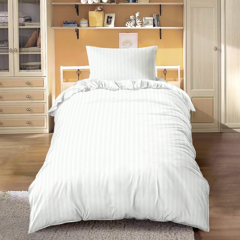 Product image LADY ROSE OFFICIAL - Aloha Max x Ayu Ting Ting Bed Cover Set Emboss White 120x200x25 Single Fitted