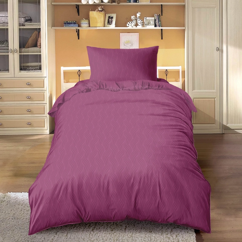 Product image LADY ROSE OFFICIAL - Aloha Max x Ayu Ting Ting Bed Cover Set Emboss Purple Orchid 120x200x25 Single Fitted
