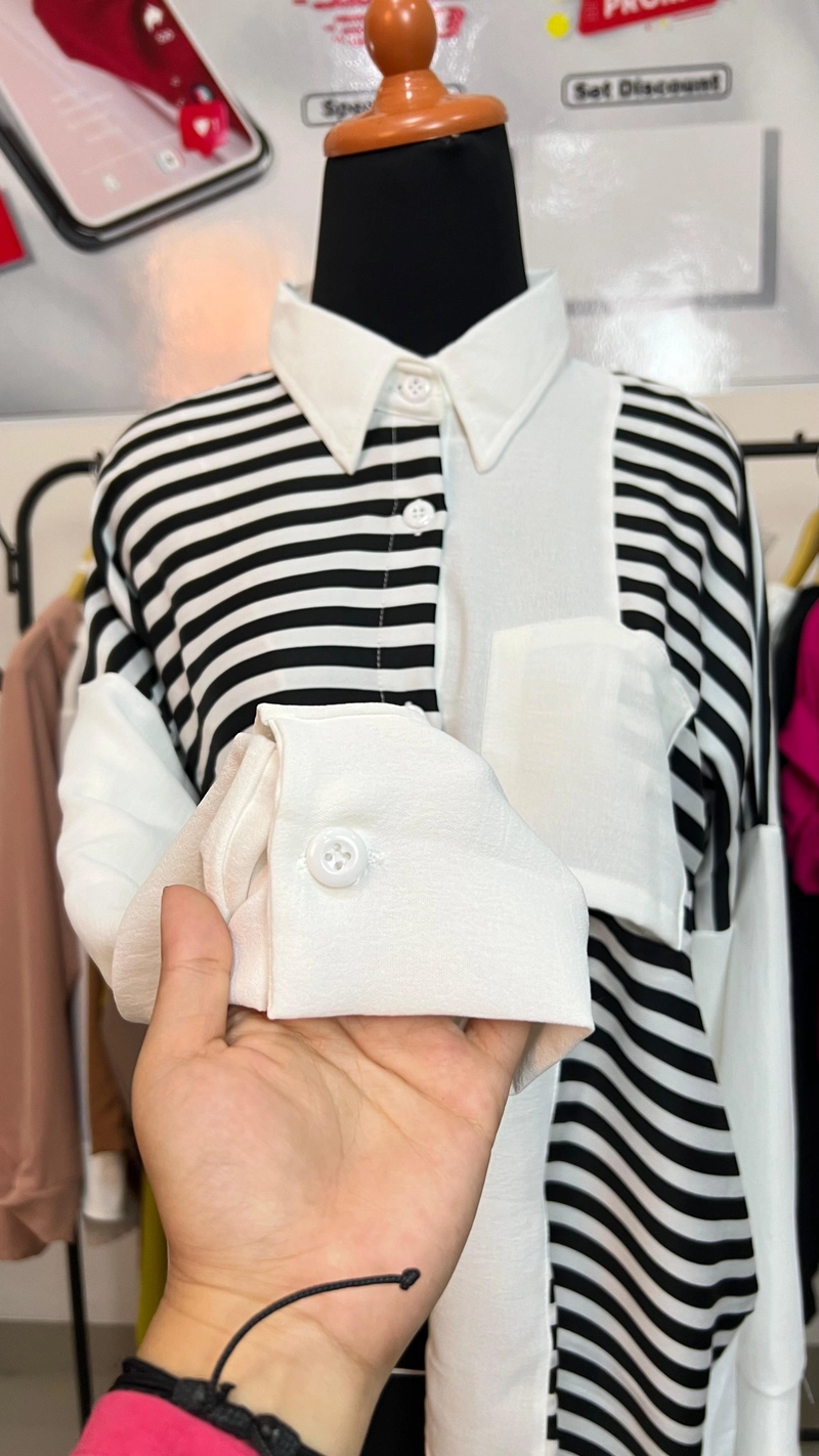 Product image Sseolshop - Ophira Shirt Wanita Terbaru L BW