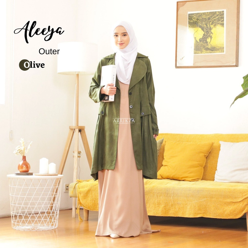 Product image Arrikza - Outer Aleeya by Arrikza Long Cardigan Olive S Olive