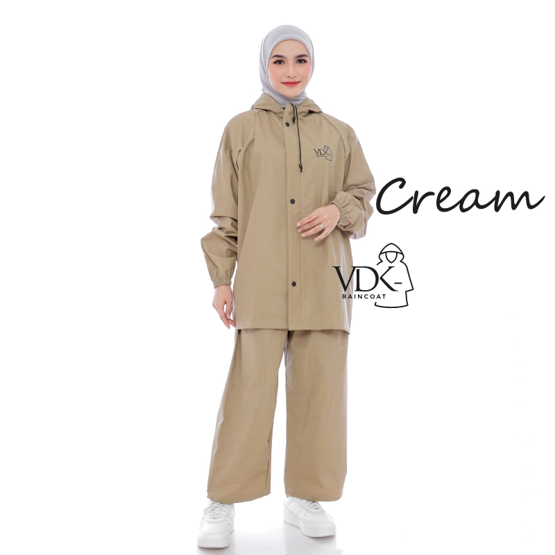 Product image JAS HUJAN RAINCOAT Terbaik Pria Wanita BY VDK Anti Rembes Cream L CREAM