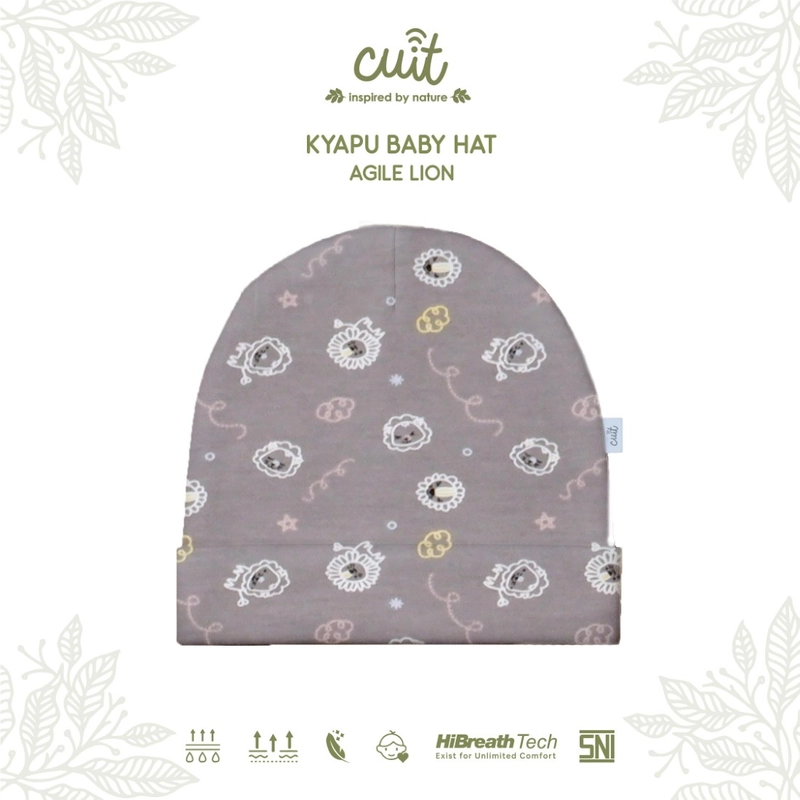 Product image Kintakun Baby - KINTAKUN BABY X CUIT Baby Kyappu Hat Motif- Topi Kupluk Bayi 6 Bulan Kyappu Agile Lion