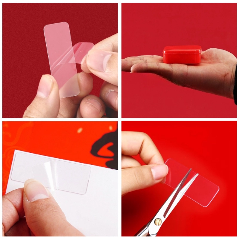 Product image KAHASIL - Double Tape Mini Kecil Tebal Isi 60 Pcs Isolasi Selotip Perekat Bening 2 Sisi Super Kuat KMJ178 1BOX ISI 60 PCS