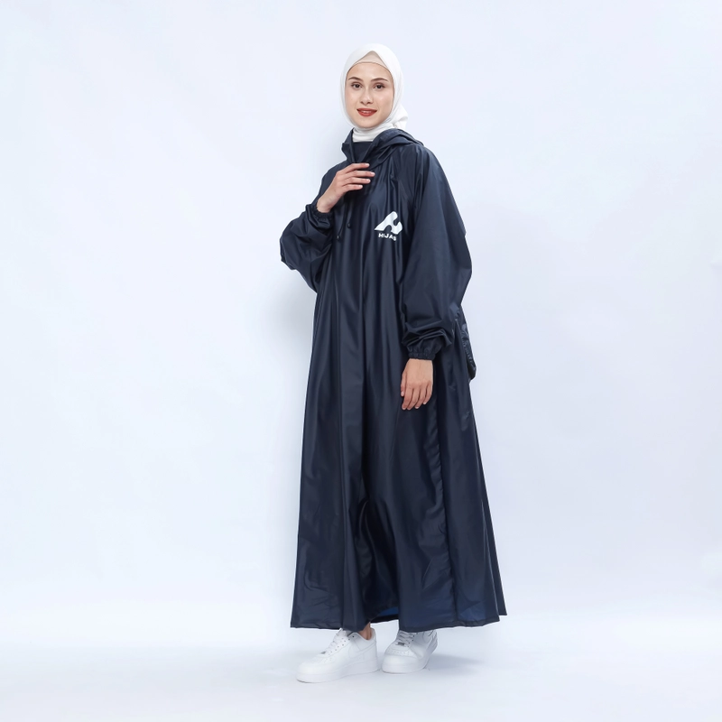 Product image South Legend - Hijasku Jas Hujan Gamis Backpack Jumbo Non Zipper Pvc Tebal Gamis Backpack Navy