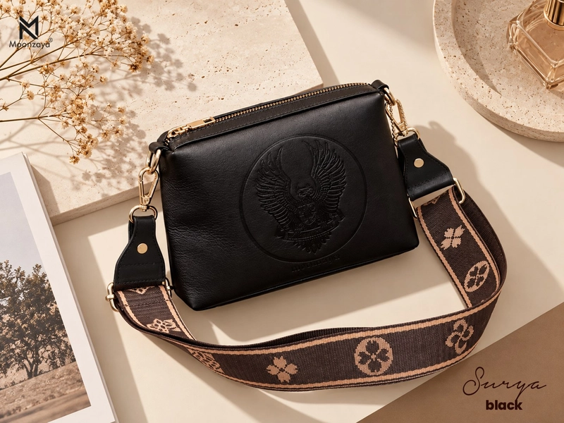 Product image Moonzaya - SURYA BAG BY MOONZAYA TAS KULIT SAPI ASLI SURYA BLACK