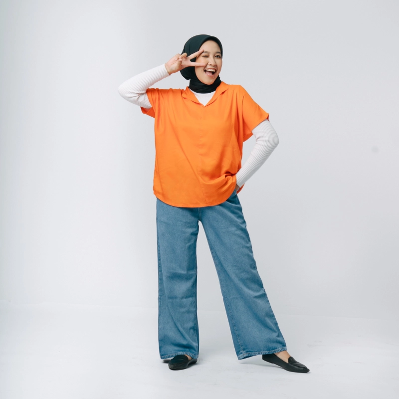 Product image MKY Clothing - BLUS RAYON One size Oranye