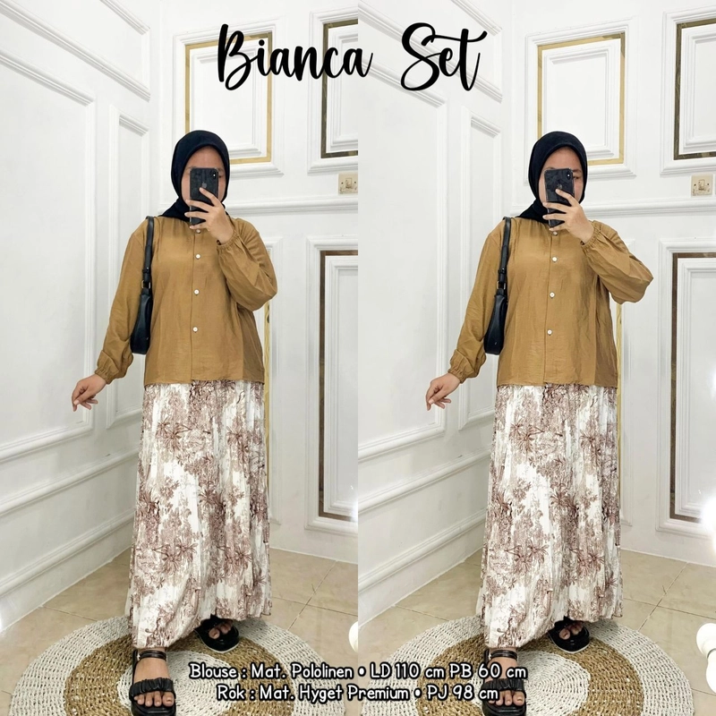 Product image Khisna collection - Raady kembali akhir nya yang kemarin kehabisan oneset rok wanita kekinian bianca Allsize Bianca1