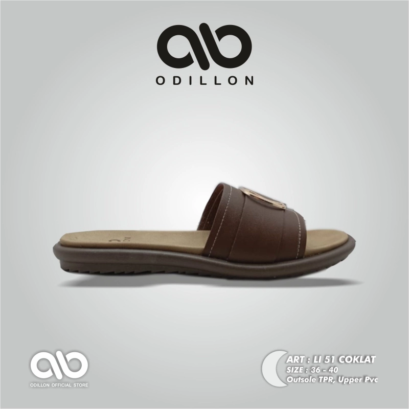 Product image Odillon - Odillon - LI 51 / Sandal Slip On Wanita Casual 36 BROWN