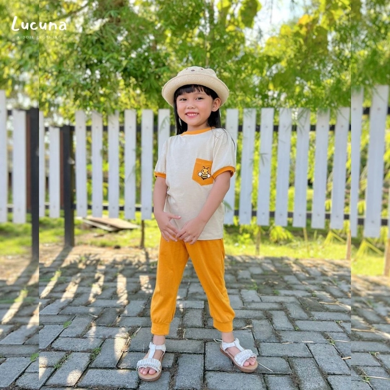 Product image Lucuna - Haru Setelan Kaos Anak Unisex 1 Honey