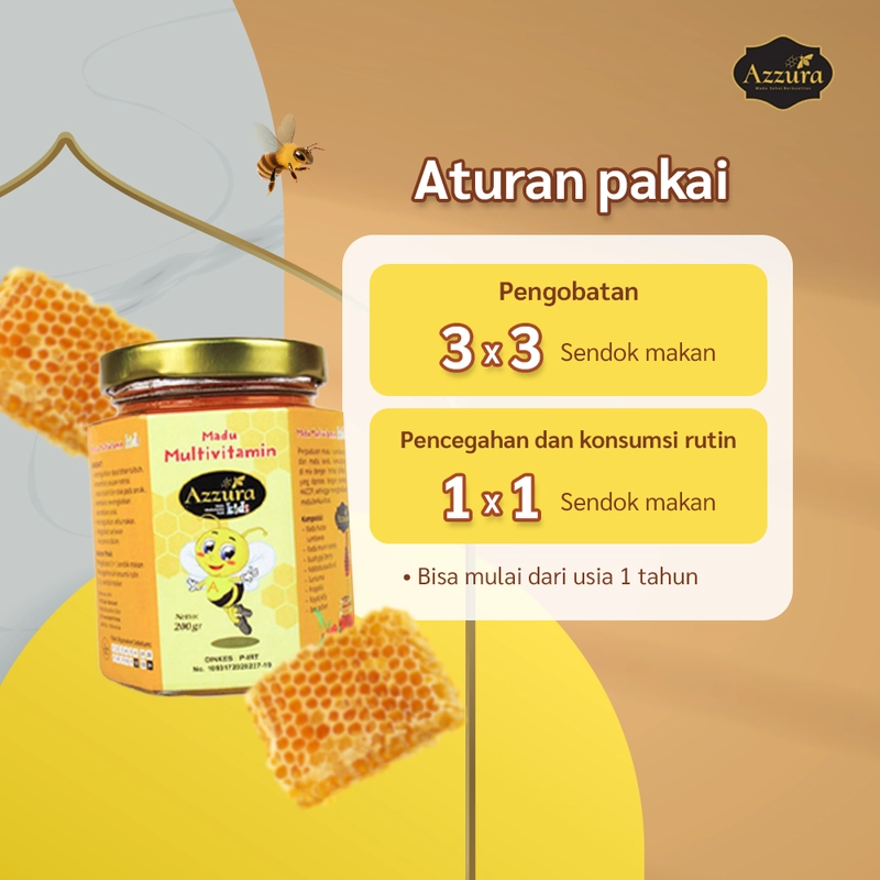 Product image Madu Azzura - Madu Multivitamin Kids 200 Gr Madu