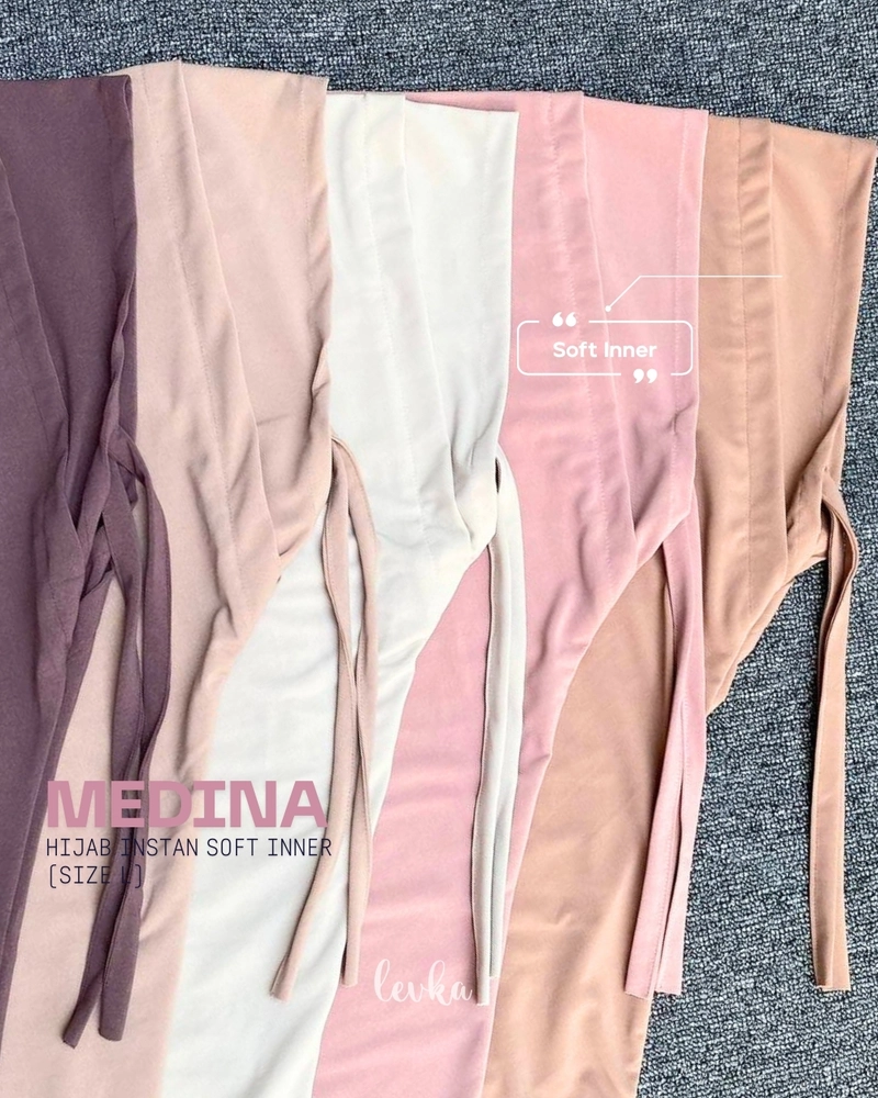 Product image Leika - LEIKAHIJAB- MEDINA HIJAB INSTAN SOFT INNER SIZE L WARNA CREAM