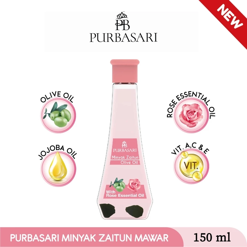 Product image Purbasari - [Glow Up Package - ISI 2] Lulur Mandi Pengantin 500gr + Minyak Zaitun Mawar 150ml 1 Paket Susu+Zaitung MW