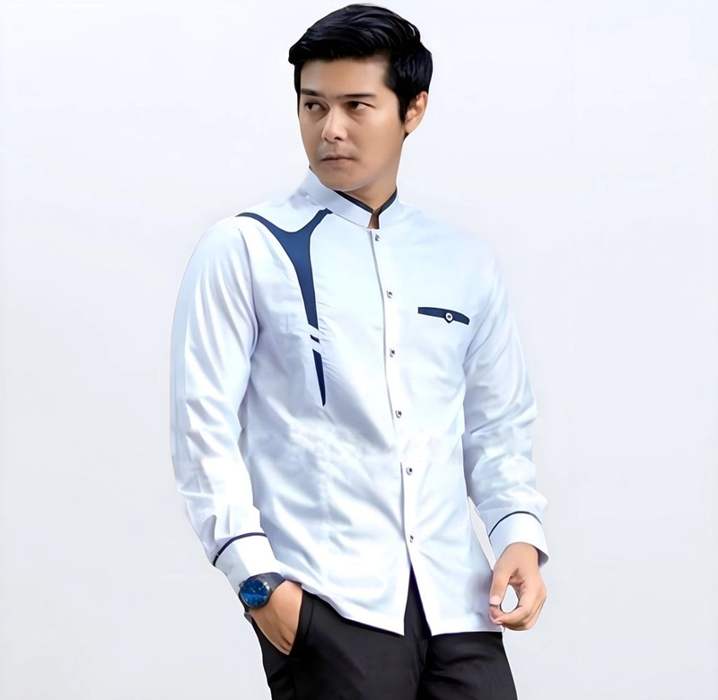 Product image Kois Batik - Baju Muslim Pria Dewasa Lengan Pendek Koko Halus nyaman dipakai motif akat Xl Koko akar 13