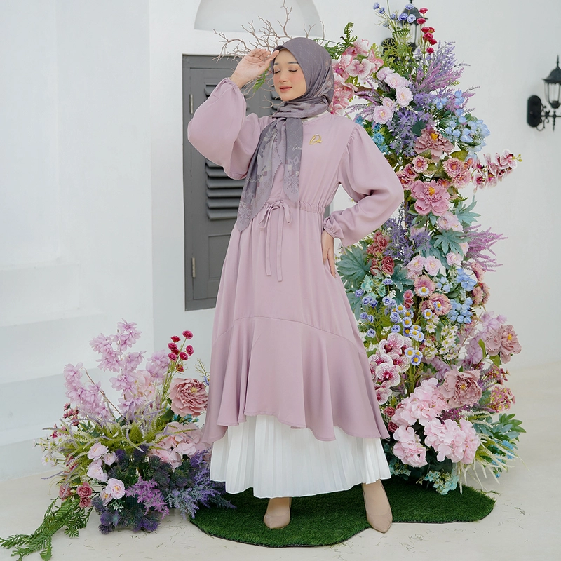 Product image Dzeera - AURORA TUNIC MOM / tunik polos remaja S LAVENDER